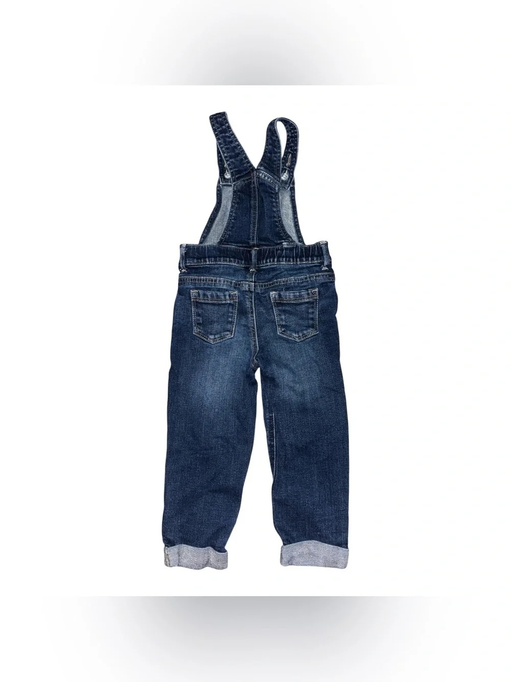 Old Navy Dark Blue Denim Kids Overalls Unisex Size 3T Jeans Casual Winter Fall
